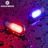 ROCKBROS Bicycle Tail Light 250 mAh USB Rechargeable Waterproof Cycling Warning Running Rear Light MTB Road Bike Accessories