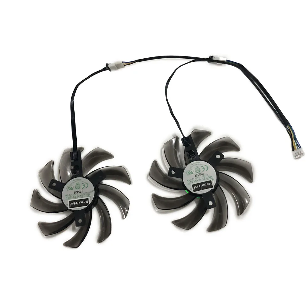 2Pcs/Set,GPU VGA Video Card Cooler Fan,GA91S2U,For Gainward RTX 2060 SUPER Ghost OC,Grphics Cards Fan