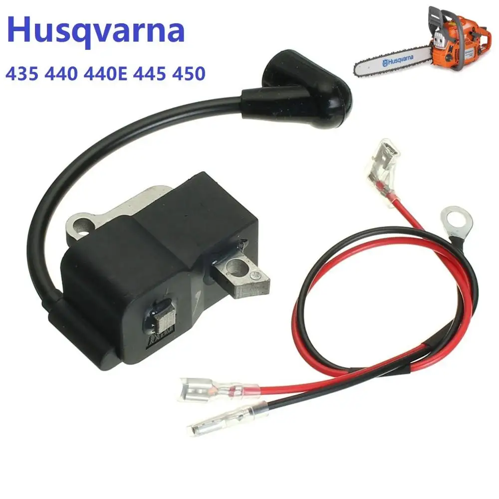 Heavy Duty Ignition Coil & Wire Module Magneto Replacement For Husqvarna Chainsaw 435 440 445 450 450E Jonsered 2245 2250 2240