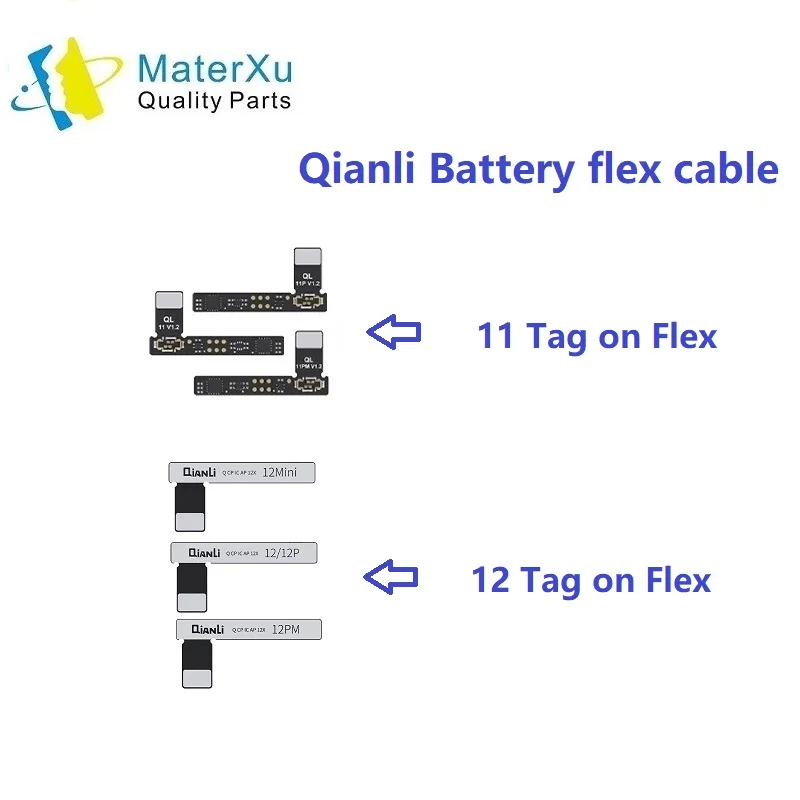 MasterXu Qianli بطارية فليكس آيفون 11 12 13 برو ماكس أبل صغير إصلاح الطاقة استبدال icopy العلامة على كتابة أدوات كابل البيانات