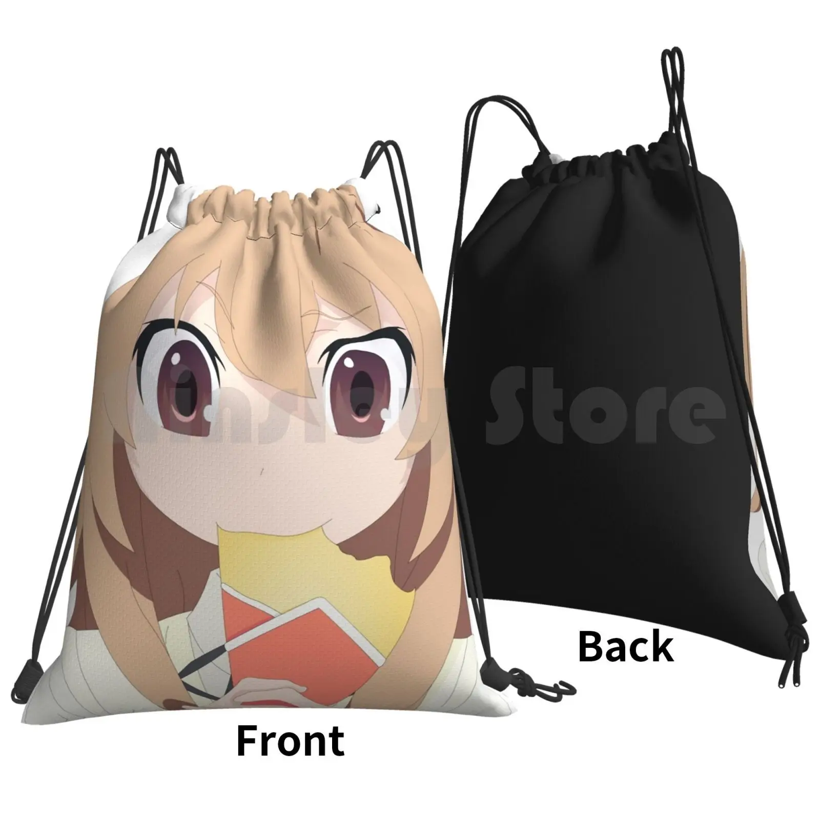 Aisaka Taiga ( Anime : Toradora ) Backpack Drawstring Bag Riding Climbing Gym Bag Anime Toradora Aisaka Taiga Crepe