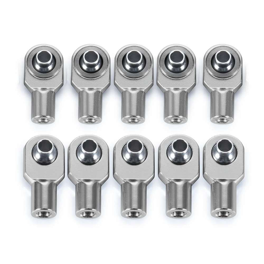 YEAHRUN 10PCS Aluminum Rod Ends Link Tie Ball Joint M3 Ball Head for 1/10 Telluride & Stampede & Slash & Rustler Parts