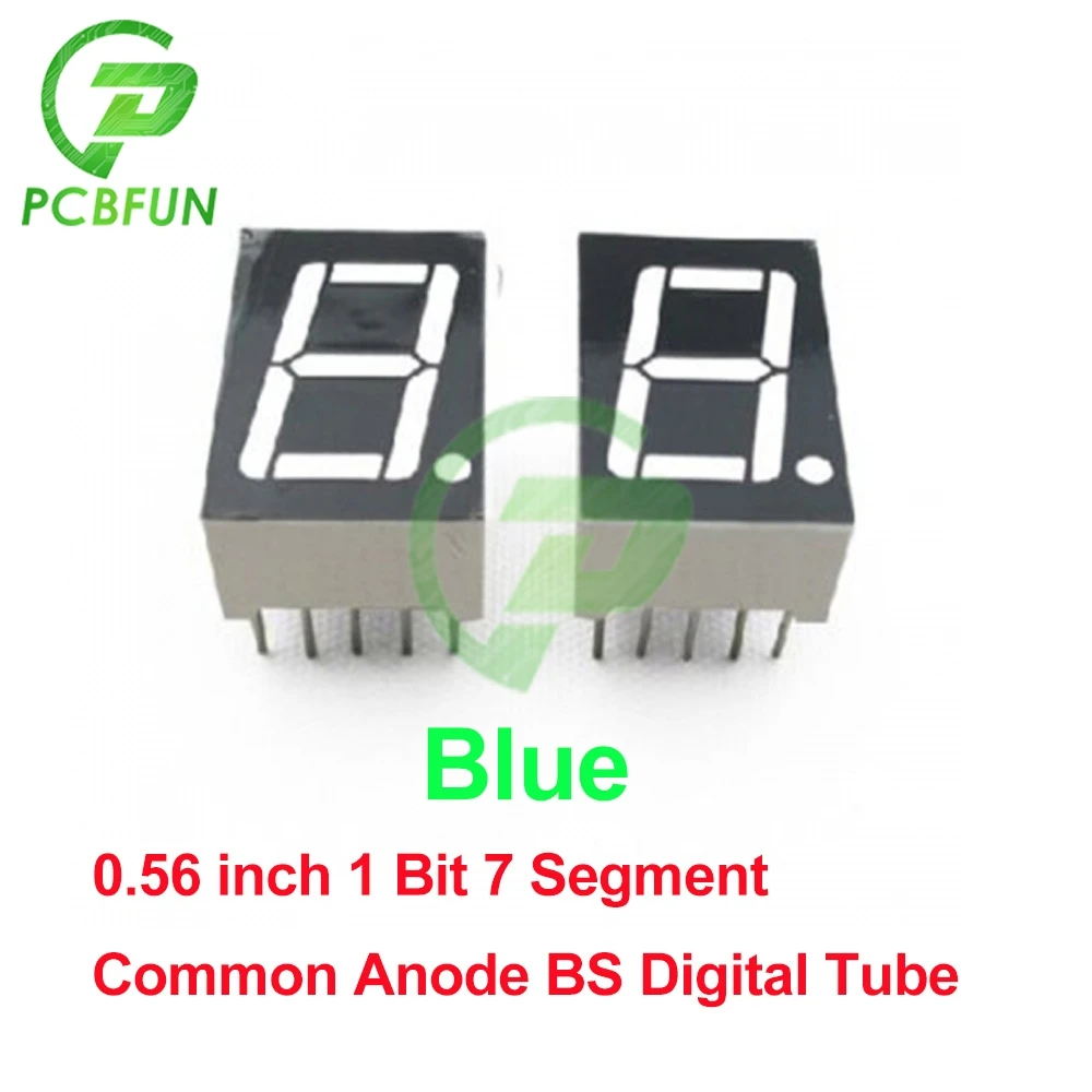 0.56 inch LED display 7 Segment 1 Bit/2 Bit/3 Bit/4 Bit Digit Tube Red/Blue Common Cathode / Anode BS Digital LED Display Module