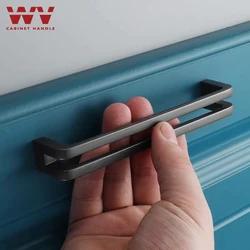 WV Kitchen Cabinet Storage Furniture Handle Closet Dressers Brass Gold Black Bookcase Drawer Pulls Knobs Handles Hardware