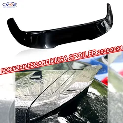 Rear Spoiler For Ford kuga 2020 Escape Rear Trunk Wing Tail Extension Cap ABS Black Car Accessories Kuga Rear Spoiler 2021 2022