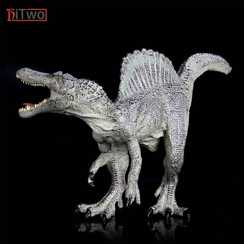 HiTwo New Prehistoric Jurassic Spinosaurus Solid PVC Savage T-Rex Dinosaur World Animal Model Action Figures Collection Toy