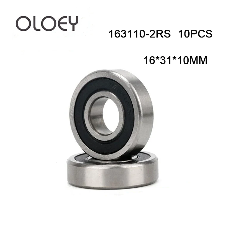 

Free shipping 10pcs/lot 163110-2RS 163110 ball bearing 16x31x10mm 163110 2RS bike axis repair bearing unstandard 6002-2RS