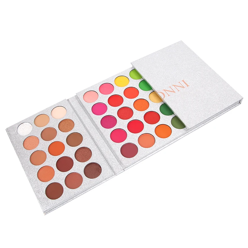 VERONNI New Makeup Eyeshadow Pallete Gorgeous Me 65 Colors Pressed Glitter Eye shadow Palette Color Board Palette