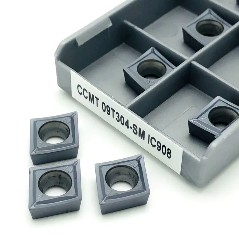 Dụng Cụ Xoay CCMT09T304 SM IC907 IC908 Nội Bộ Dụng Cụ Xoay Tiện Bằng Máy CNC Dụng Cụ Máy Công Cụ Phần Dụng Cụ Xoay Carbide Lắp