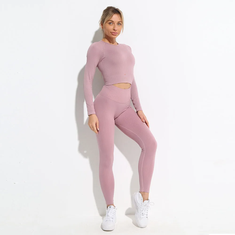 2/3/4Pcs Seamless Women Sportswear Yoga Sets Workout Clothes Female Tracksuits Outfit Sports Gym Leggings Fitness Bra Top Shorts