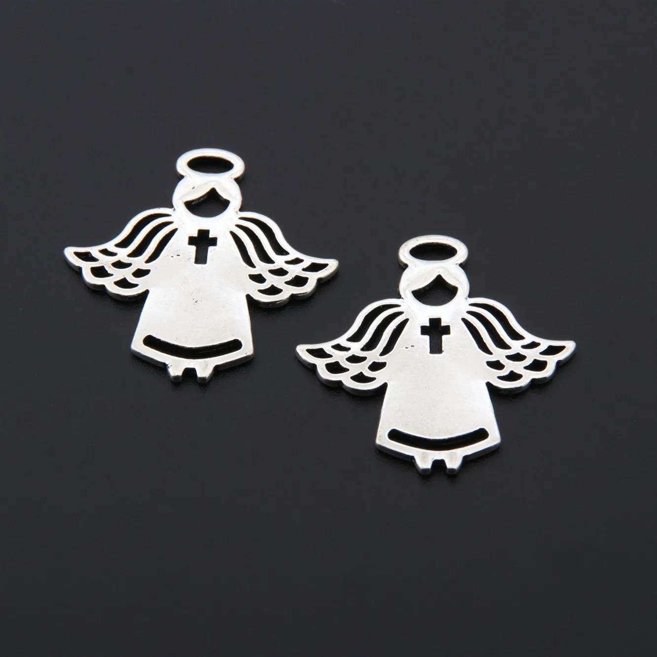 20pcs Silver Color Angels In White Nurse Charms Love And Peace Pendant Bracelet Necklaces Jewelry Supplies