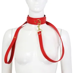 Thierry BDSM Products Bondage PU Leather Collar With Leash  Erotic Sex Toys  Restraint Fetish Adult Games Sex Toys For Couples