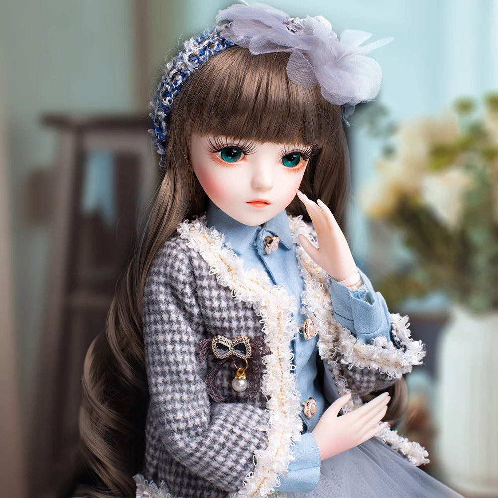 

UCanaan 1/3 BJD Doll 60CM 18 Ball Jointed Dolls With Full Outfits Clothes Set Bag Shoes Wig Makeup Fashion Girls Toys Gifts