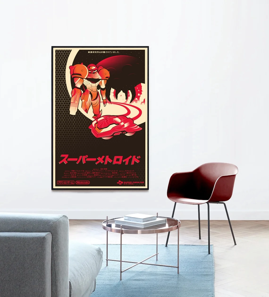 Super Metroid Game Poster Canvas Print Modern Home Wall Painting Decoration (No Frame)