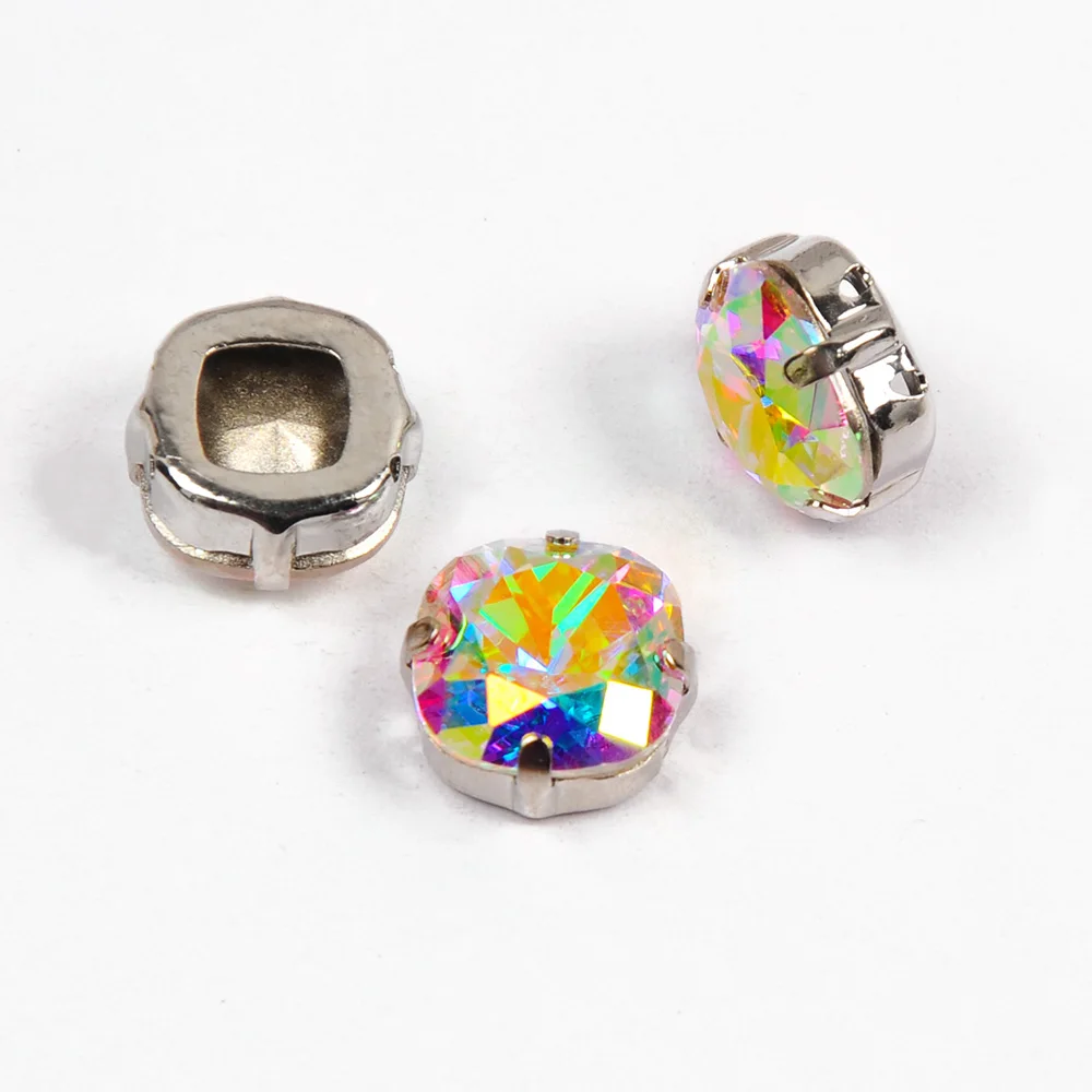 YANRUO 4470 Kissenförmige Strasssteine in allen Farben mit hochwertiger silberner Metallfassung für Hochzeitskleider – Detail 18