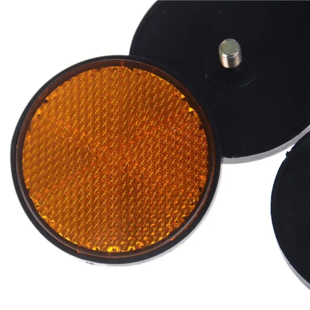 2 Pack Car Motorcycle Reflective Sticker Bike Caravan Truck Screw On Safety Sign Reflector Reflector Sticker - Image 6