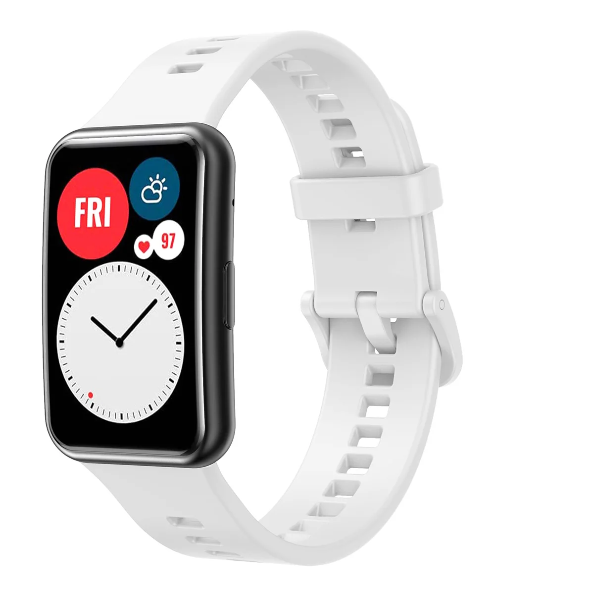 สำหรับนาฬิกา Huawei Fit Smart Watch กีฬาสร้อยข้อมือเข็มขัดนุ่ม Correa สำหรับนาฬิกา Huawei Fit สายคล้องคอซิลิโคนสายรัดข้อมือ