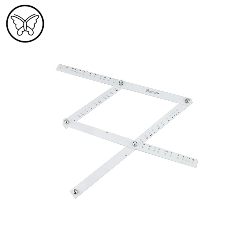 Butterfly SF10 Zooming Scale Drawing Ruler Magnification Ruler Tool 340MM*10times Plexiglass Folding Flexible Ruler For Design