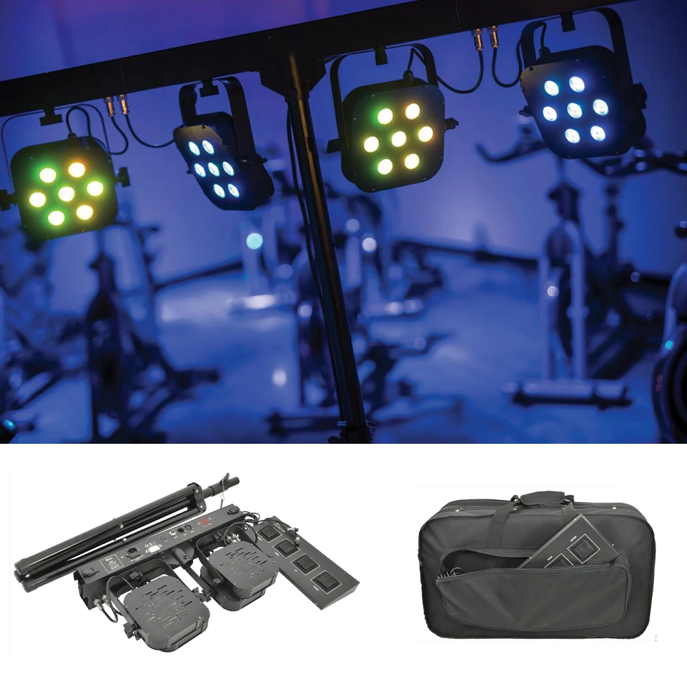 flat led stage par kits 7x40w rgbw 4in light stand 25 graus beam equipamento dj profissional ktv alta qualidade 01