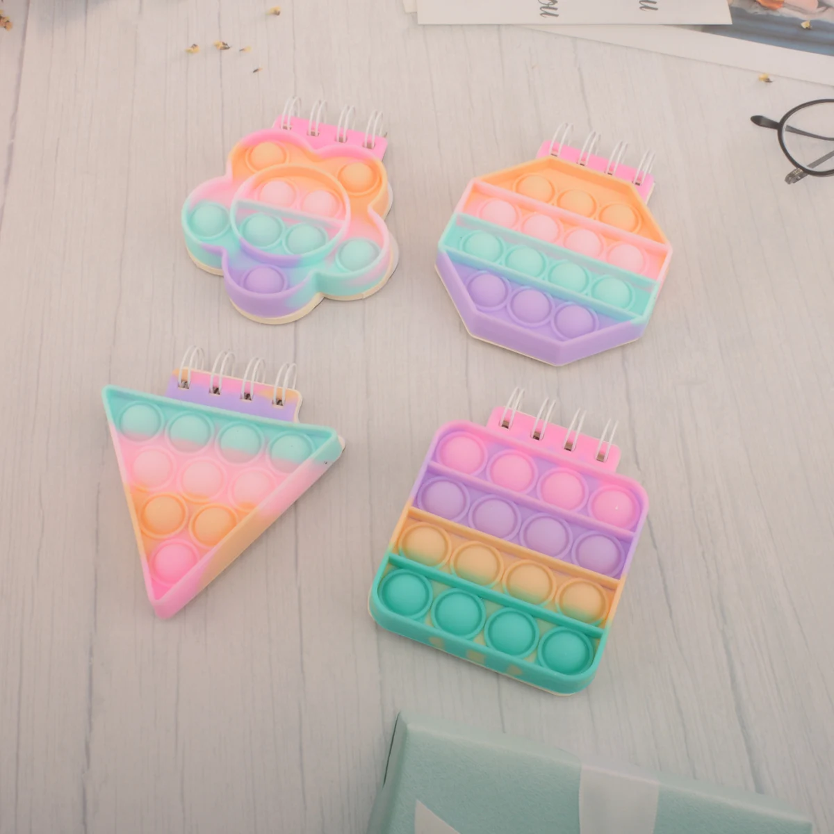 Pop Its notebook kawaii planner 2022 color agenda caderno papeleria office accessories libreta notepad cute stationary