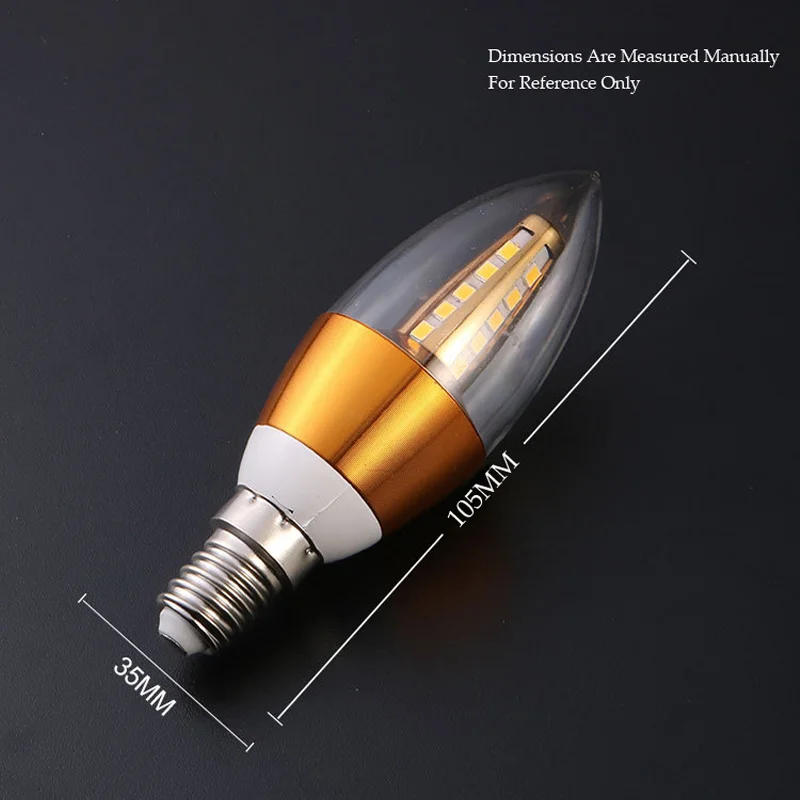 Led Light Bulb E14 LED Lamp Warm White Light 5W LED Candle Bulb Indoor Home Decor Chandelier 220V-240V