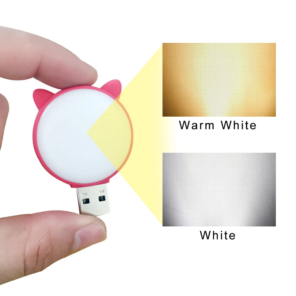 USB LED Mini Book Light Portable Night Lamp Plug and Use Reading Lamp Super Brightness Powered By DC5V Adapter Power Bank Laptop