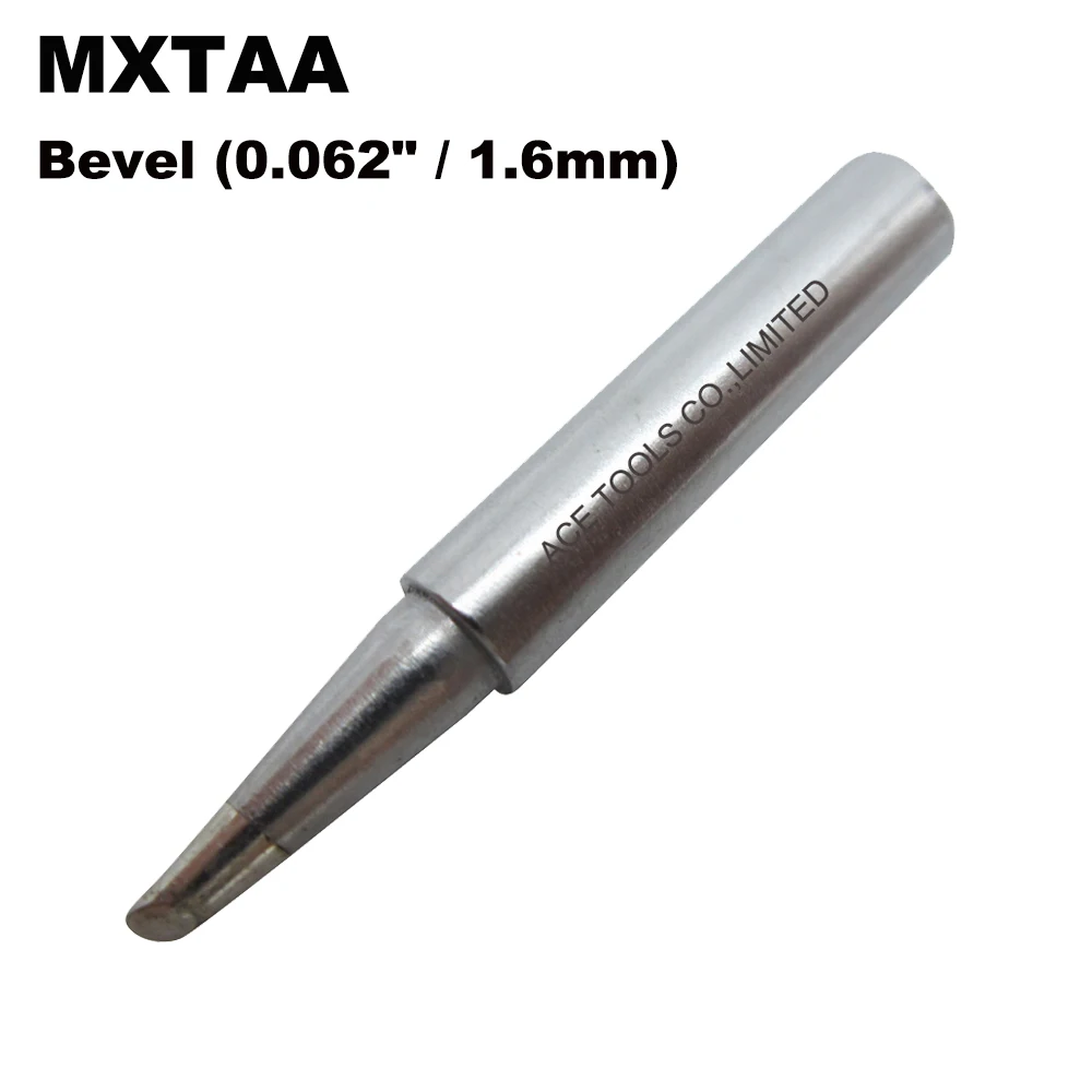 

10 PCS MXTAA Soldering Tips Bevel 1.6mm Replacement Fit For WELLER WSD71 WSDT1 WP70 Station Iron Lead Free