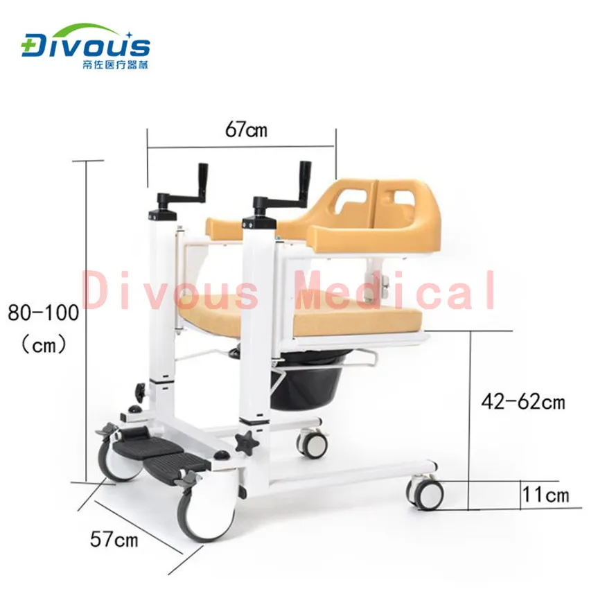 

Nursing patient manual lift bathtub toilet transfer wheelchair