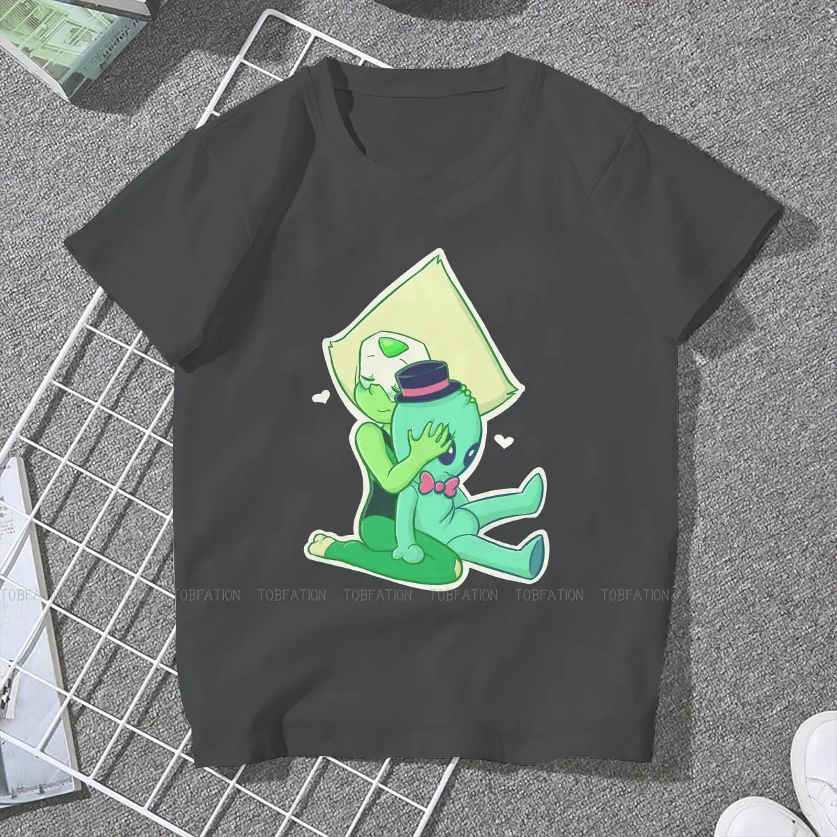 Smol Peridot Harajuku TShirt Steven Universe Garnet Pearl Creative Tops 4XL 5XL  Comfortable T Shirt Women Unique Gift Clothes