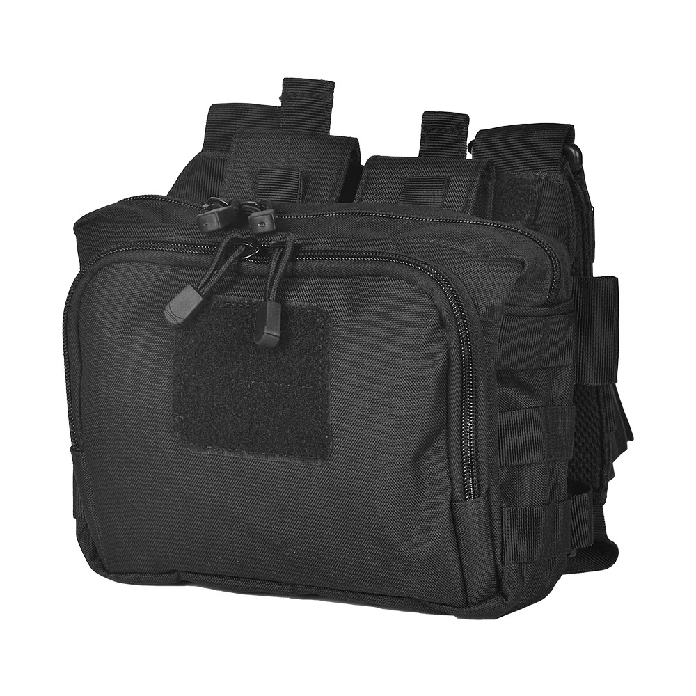 Taktische 2 Banger Umhängetasche Wandern Aktive Shooter 5,56 M4 Magazin Träger Verbergen Pistole 3-Punkt Crossbody Unisex Jagd