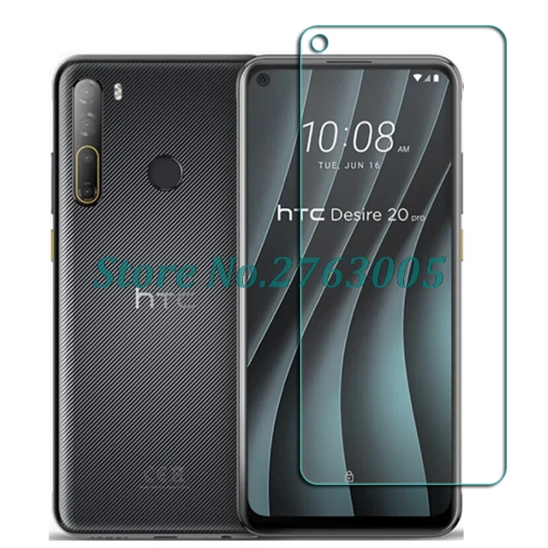 

Tempered Glass For HTC Desire 20 Pro Desire20 6.5" Protective Film Screen Protector Phone cover