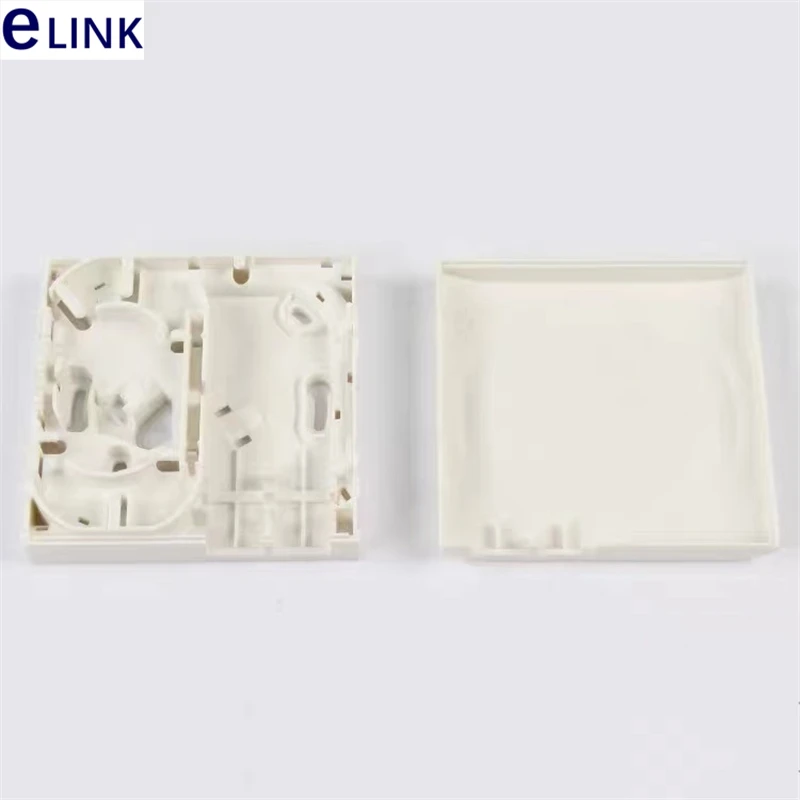 FTTH 터미네이션 박스 SC, 영국 80 스타일 데스크탑 박스, ABS 미니 패치 패널, 광섬유 분배 터미널, 2 포트, 20 개