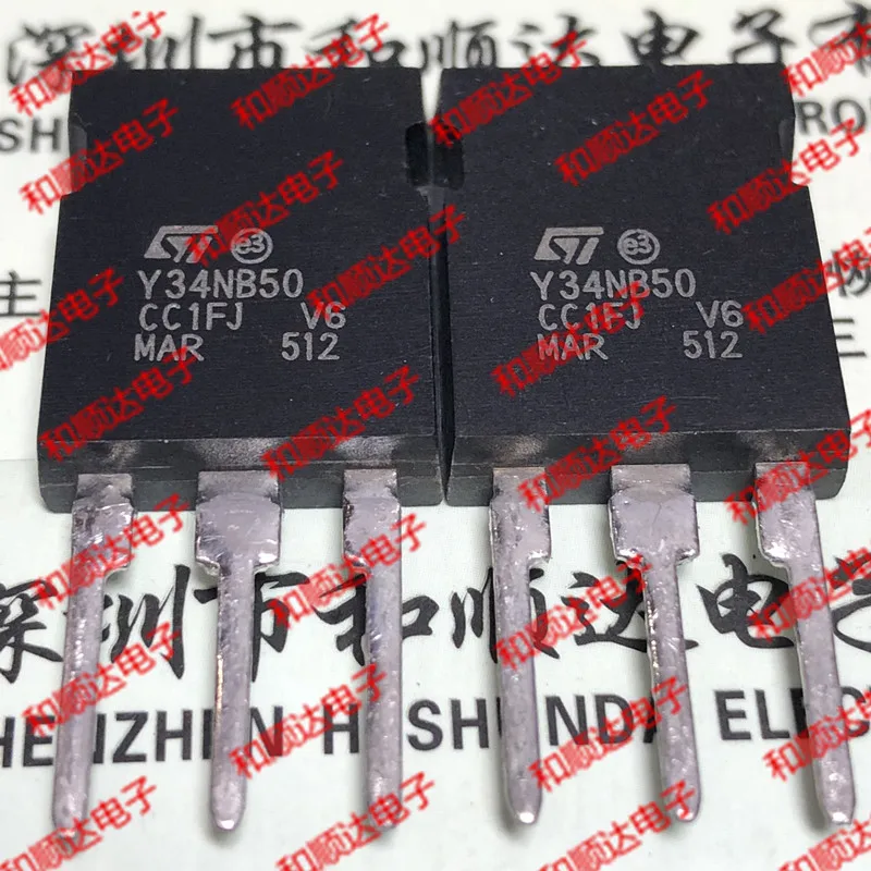 Original New 2pcs / Y34NB50 STY34NB50  TO-247 500V 34A TO247