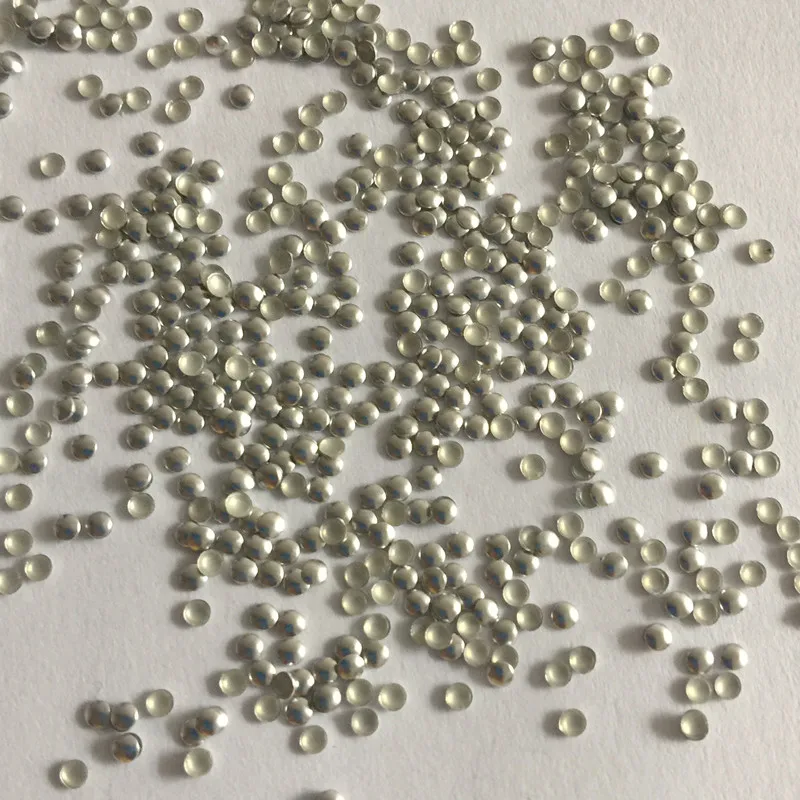 

20000PCS 2mm Hotfix Studs Round Silver Flat Back Iron On Nailheads Glue FlatBack DIY Rhinestuds Garments Accessories Beads