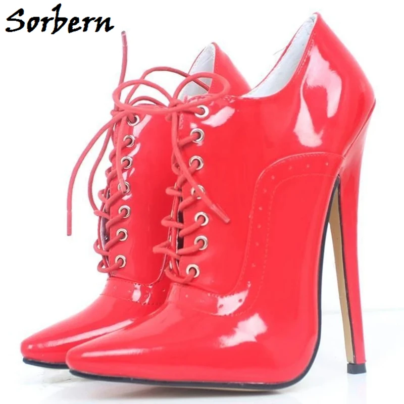 Sorbern Stripper High Heels Pump Women 18Cm Women Shoes 43 Size Stilletos Women Point Toe Custom Crossdressing Pumps Lady