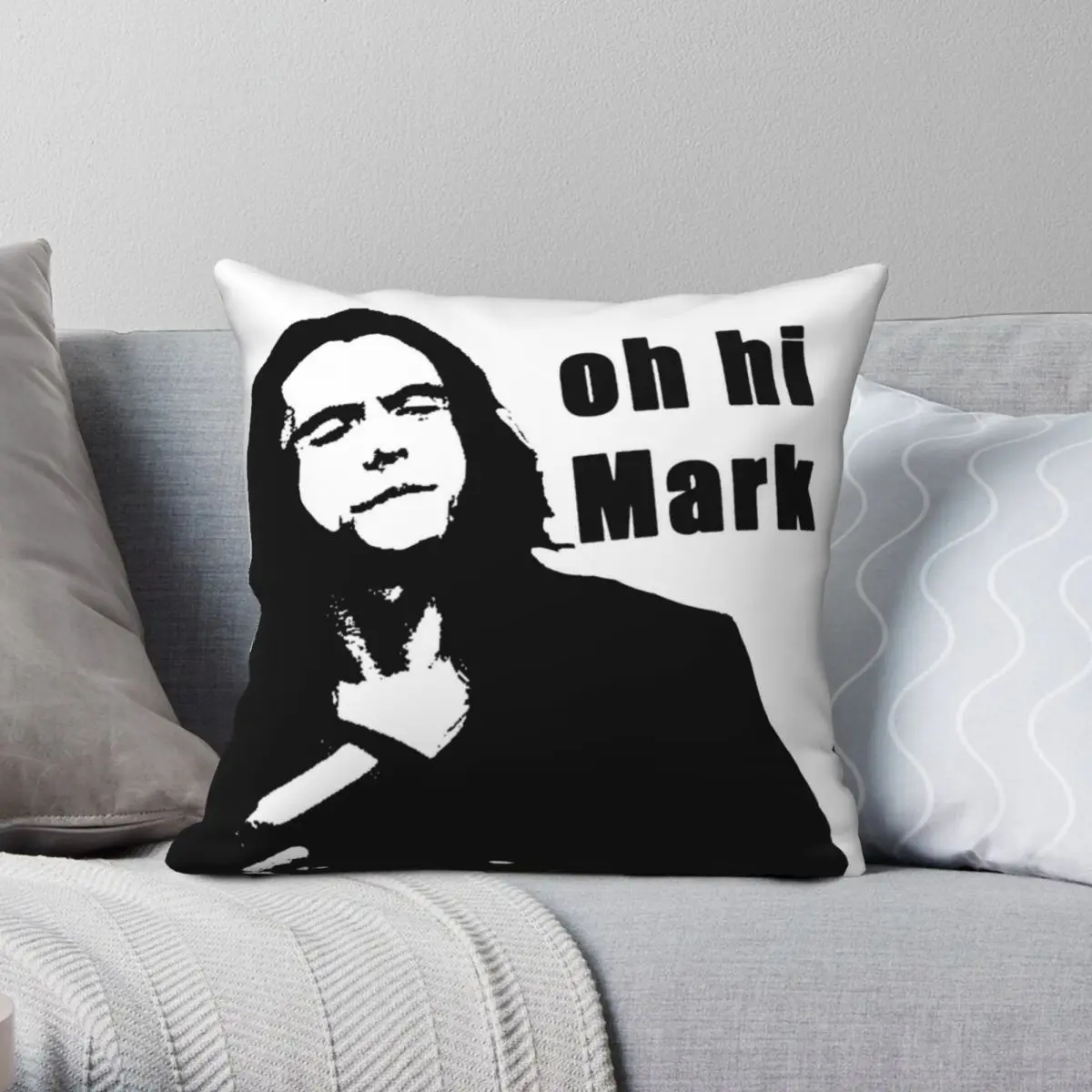 

The Room Tommy Wiseau Quote Square Pillowcase Polyester Linen Velvet Creative Zip Decor Pillow Case Car Cushion Case