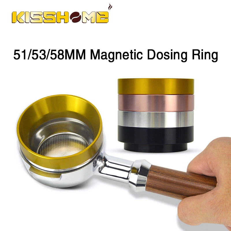 

Magnetic Coffee Dosing Ring 51MM 53MM 58MM Espresso Powder Container For Grinder Brewing Bowl Portafilter Cafe Accessories