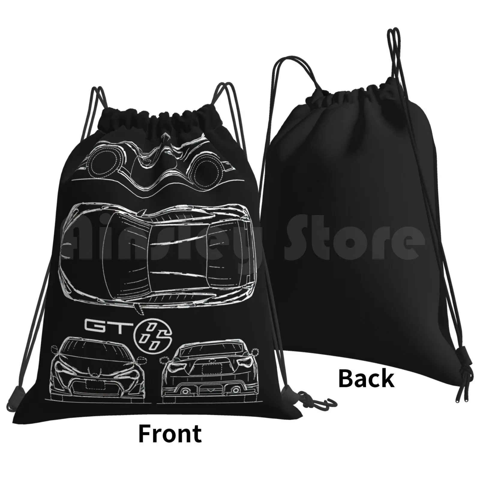 The Gt86 Blueprint Backpack Drawstring Bags Gym Bag Waterproof Gt86 86 Brz Car Cars Sports Car Transport Transportation