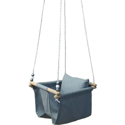 Altev Wood Padded Baby Ceiling Swing-Gray