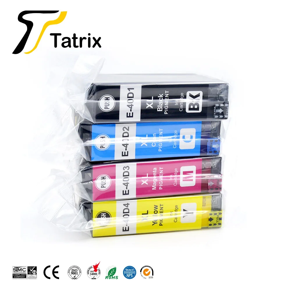 Tatrix T40D1 T40D2 T40D3 T40D4 T40D Compatible Printer Inkjet Ink Cartridge for Epson SureColor SC-T3100 SC-T5100 SC-T2100