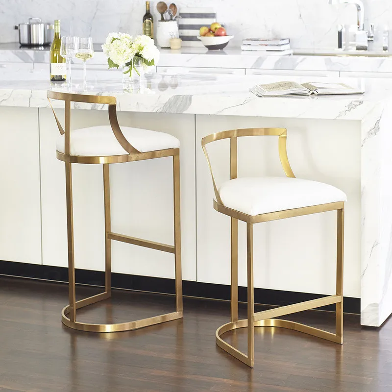 

Nordic Iron Bar Chair Simple Creative Fashion Bar Stool High Stool Bar Stools High Chair Front Desk Chair