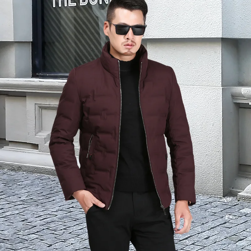 Winter Unten Jacke Männer Dicke Warme Weiße Ente Unten Mantel Männlichen Business Casual Casaco Mode Herren Tuch Outwear Hiver 1922