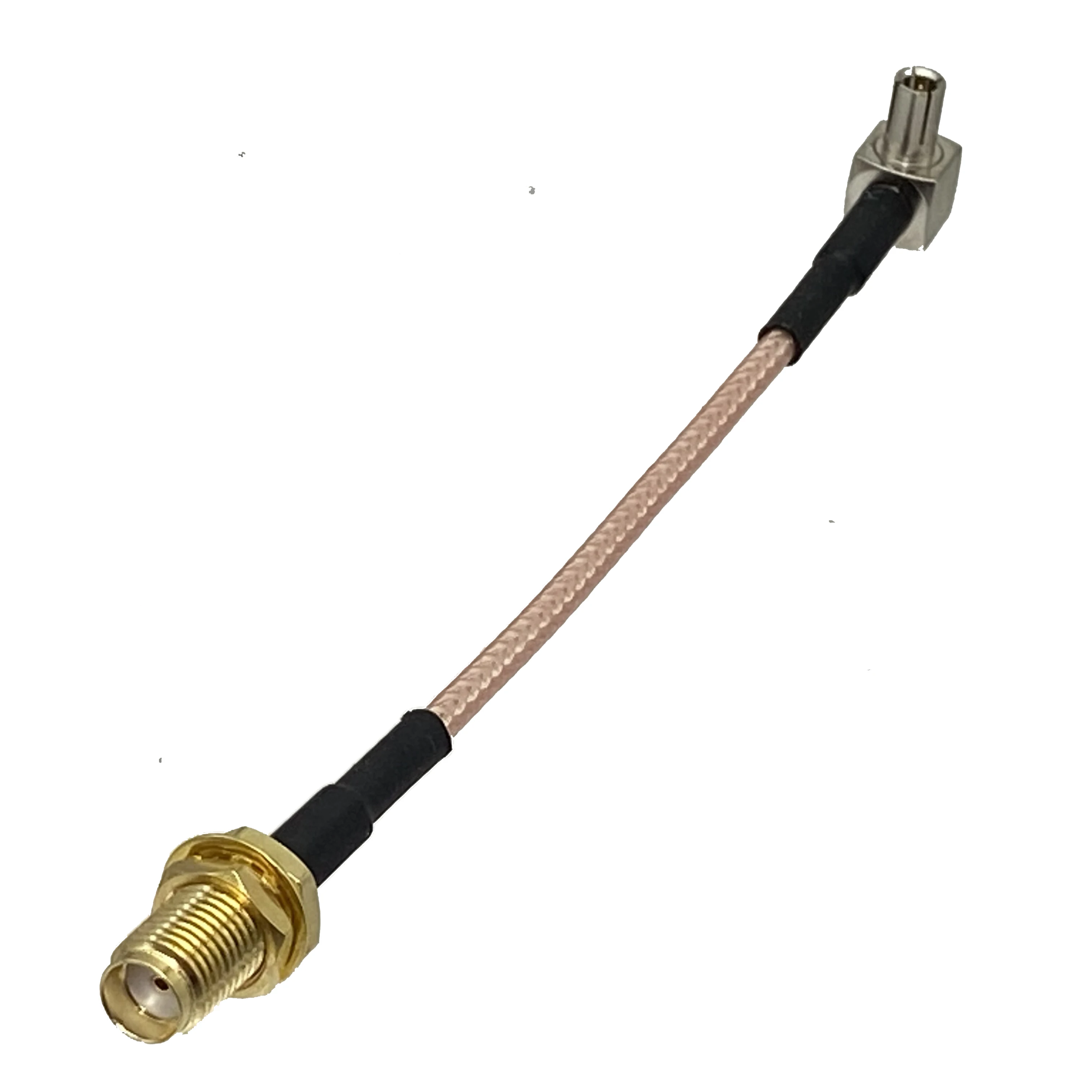 RG316 Cable SMA Female Buklhead Jack to TS9 Male Plug Right Angle Crimp Connector RF Coaxial Pigtail Jumper Wire 4inch~10FT