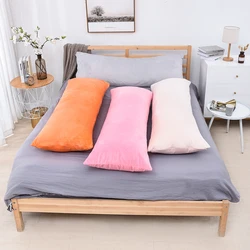 Superfijne Pluche Body Kussensloop Plain Soft Lange Kussensloop 50X70 Nordic Pluizige Grote Size Kussen Case Home decor Beddengoed