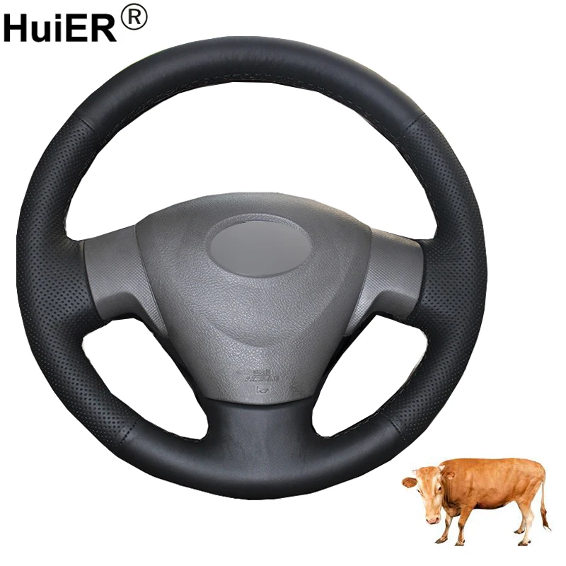 Hand Sewing Car Steering Wheel Cover Top Cow Leather Volant For Toyota Corolla 2009- 2012 2013 Matrix 2009-2010 Auris 2007-2009