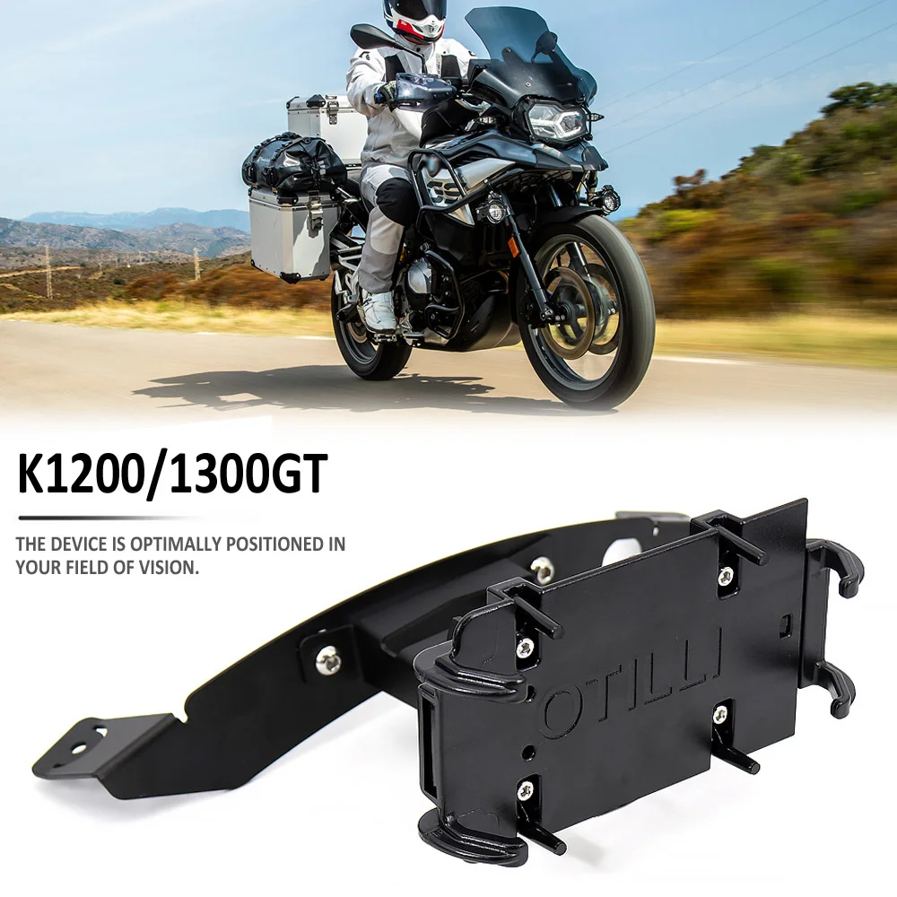 

Motorcycle GPS Phone Navigation Bracket USB Charger Holder Mount Stand FOR BMW K1300GT K1200GT K 1200 1300 GT