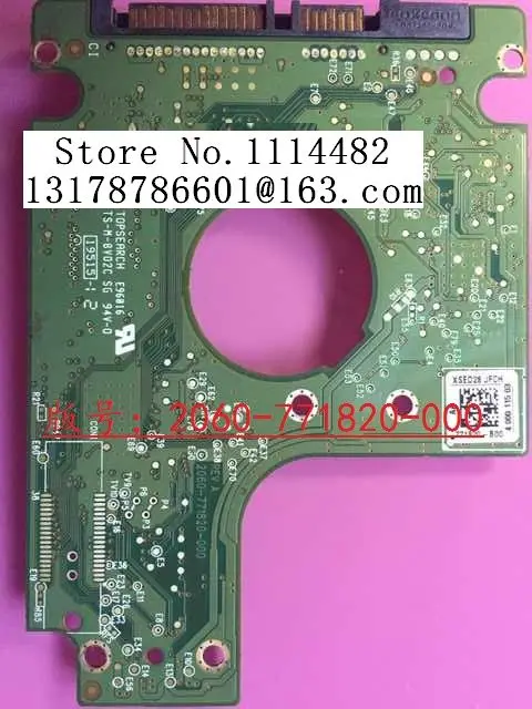 2060-771820-000 HDD PCB المنطق مجلس جيد اختبار دفتر قرص صلب لوحة دوائر كهربائية 2060-771820-000