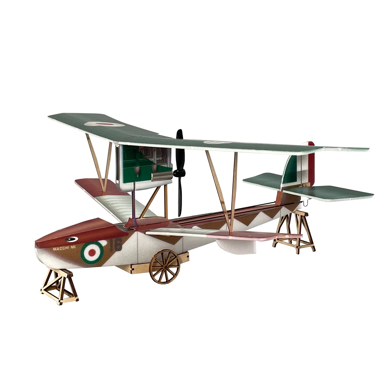 الحد الأدنى من طائرة RC Macchi M5 KIT غير مجمعة