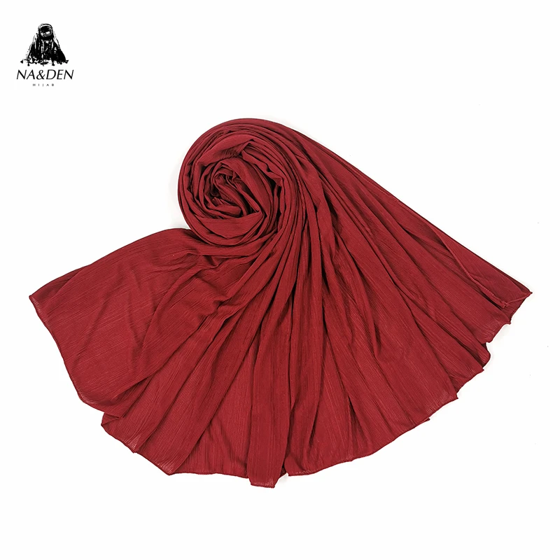 

Wholesale 10pcs/lot Women Plain Bubble Chiffon Scarf Muslim Hijabs Cloth Wrap Solid Color Shawls Headband Maxi Scarf Shawl