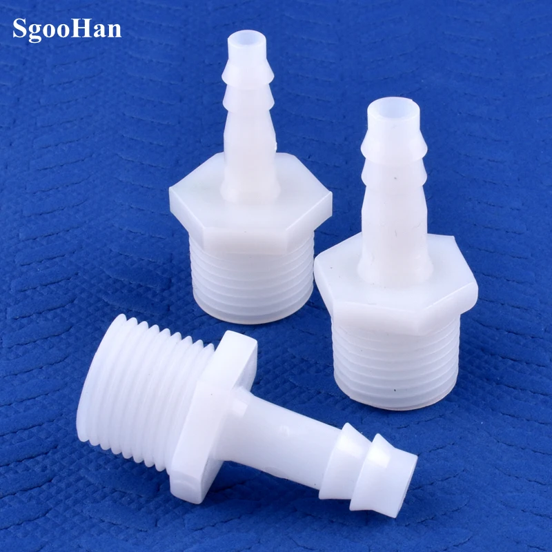 

5~200pcs G1/2 Male Thread To 4~20mm PE Pagoda Direct Connectors Aquarium Tank Air Pump Adapter Irrigation Water Pipe Hose Joints